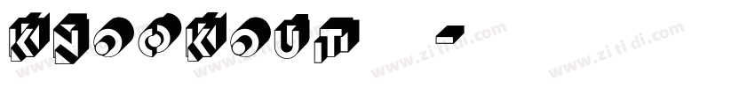 Knockout 28字体转换